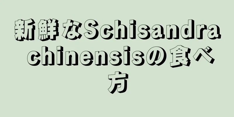 新鮮なSchisandra chinensisの食べ方