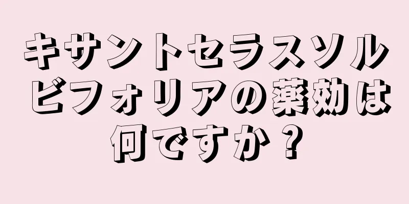 キサントセラスソルビフォリアの薬効は何ですか？