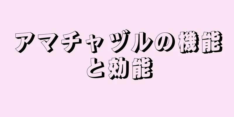 アマチャヅルの機能と効能