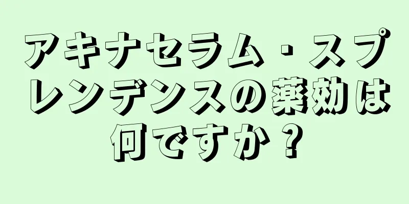 アキナセラム・スプレンデンスの薬効は何ですか？
