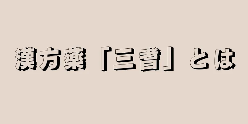 漢方薬「三耆」とは