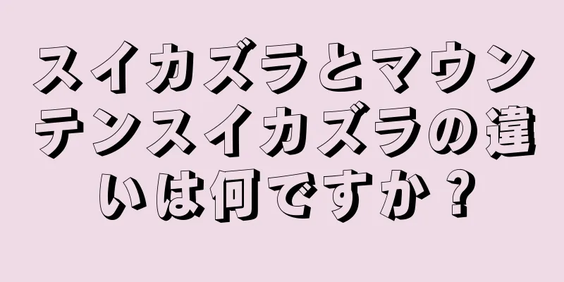 スイカズラとマウンテンスイカズラの違いは何ですか？