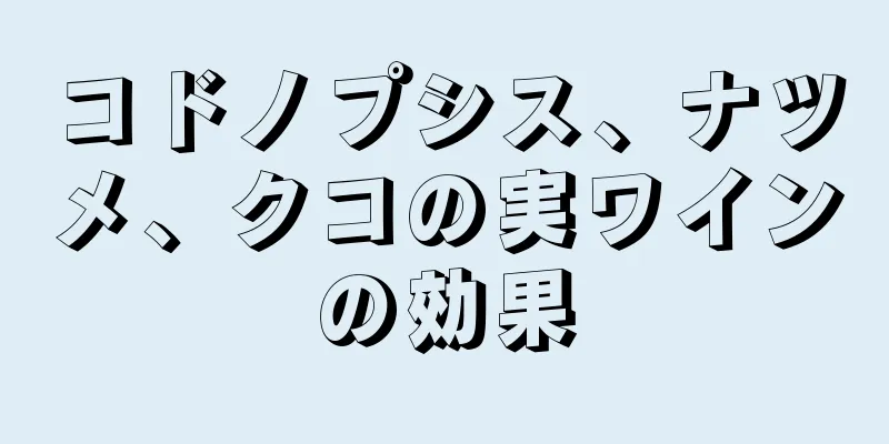 コドノプシス、ナツメ、クコの実ワインの効果