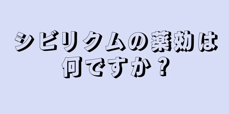 シビリクムの薬効は何ですか？