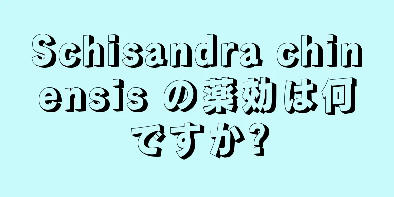 Schisandra chinensis の薬効は何ですか?
