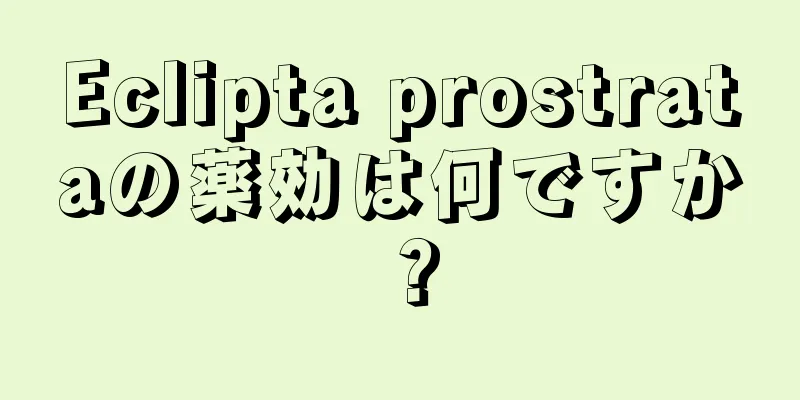 Eclipta prostrataの薬効は何ですか？