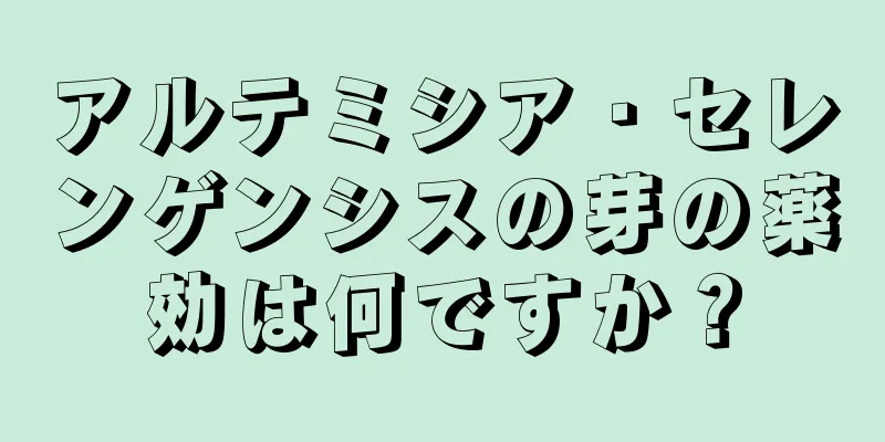 アルテミシア・セレンゲンシスの芽の薬効は何ですか？
