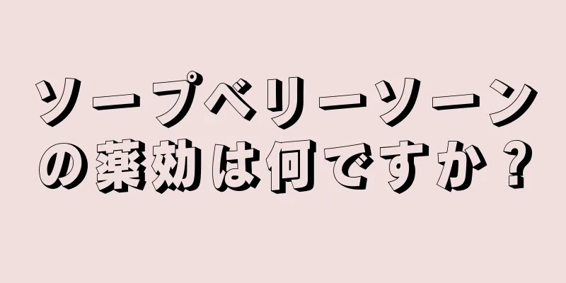 ソープベリーソーンの薬効は何ですか？