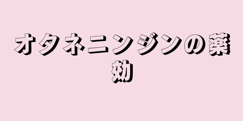 オタネニンジンの薬効