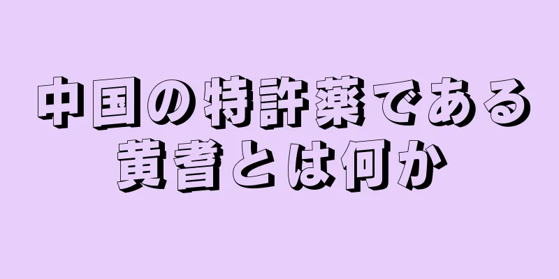 中国の特許薬である黄耆とは何か