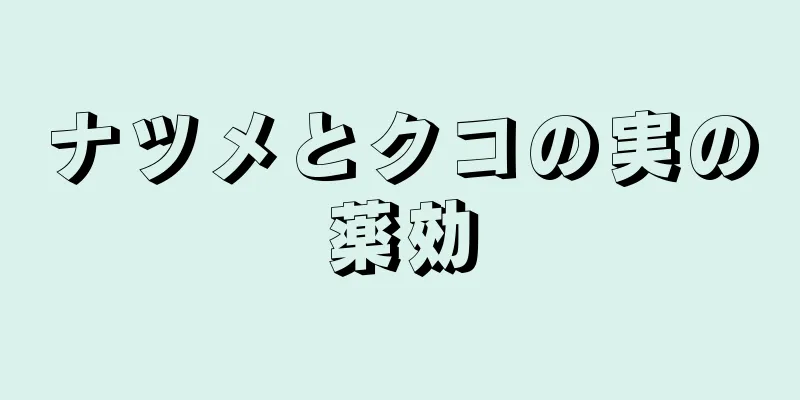 ナツメとクコの実の薬効