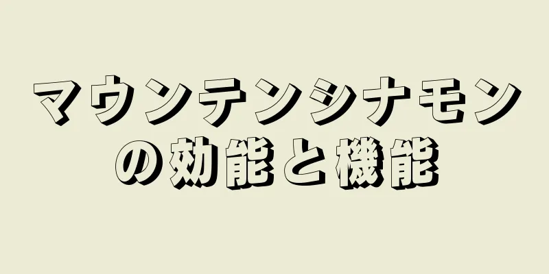 マウンテンシナモンの効能と機能