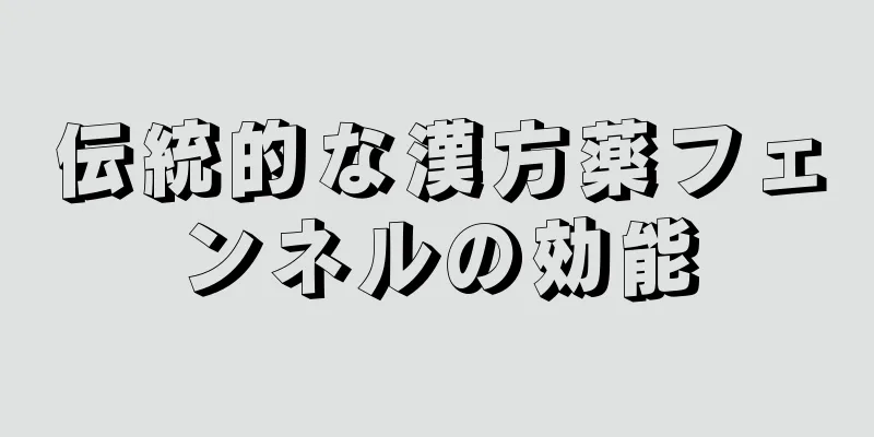伝統的な漢方薬フェンネルの効能