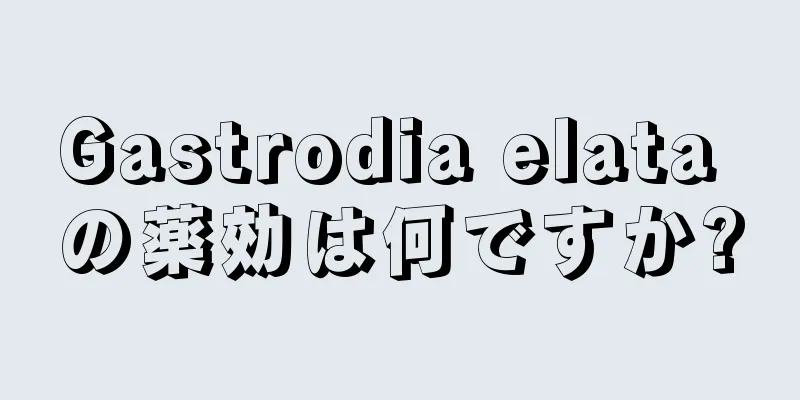 Gastrodia elata の薬効は何ですか?
