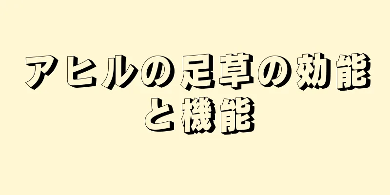 アヒルの足草の効能と機能