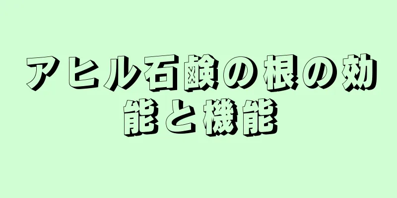 アヒル石鹸の根の効能と機能