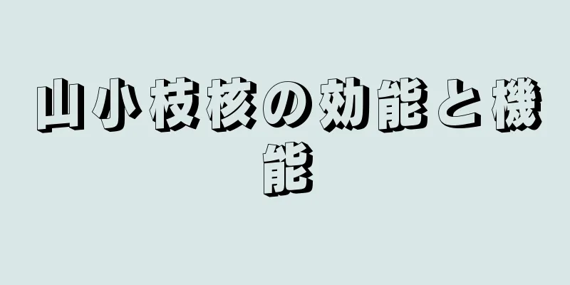 山小枝核の効能と機能