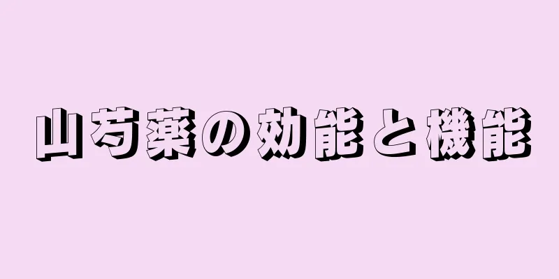 山芍薬の効能と機能