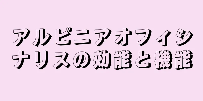 アルピニアオフィシナリスの効能と機能