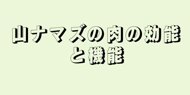 山ナマズの肉の効能と機能