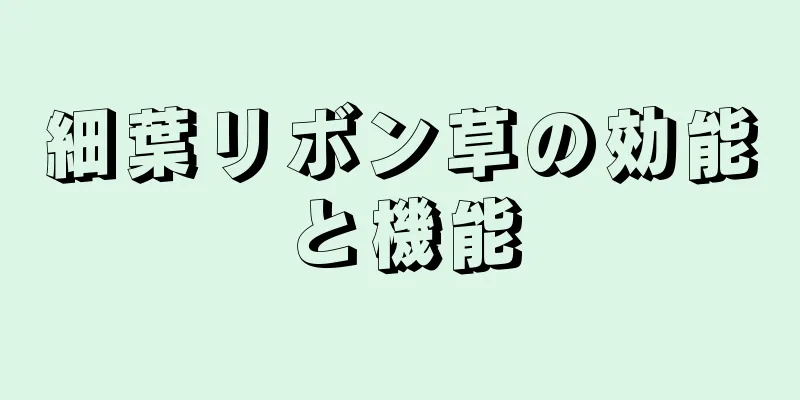 細葉リボン草の効能と機能