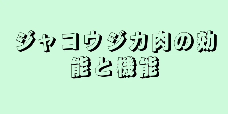 ジャコウジカ肉の効能と機能