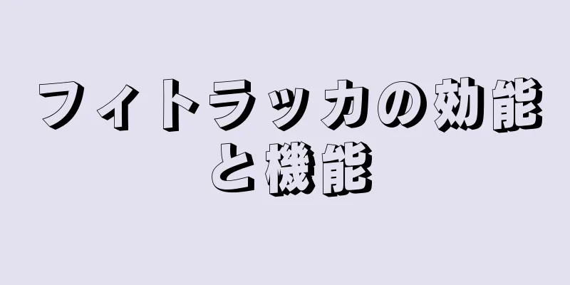 フィトラッカの効能と機能