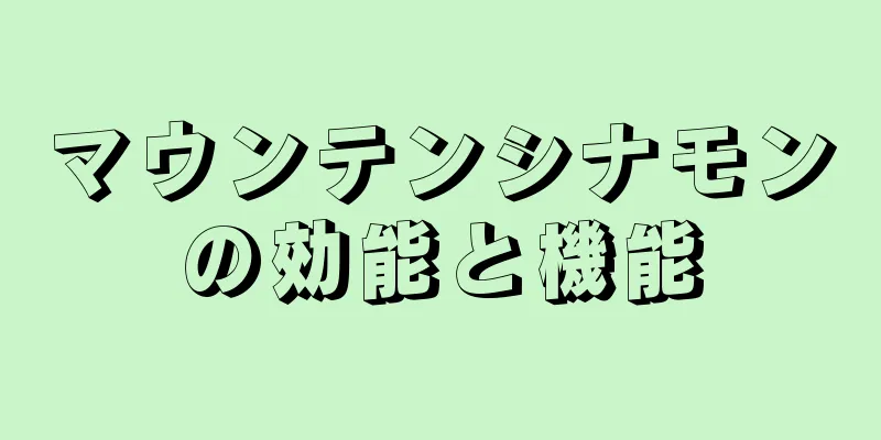 マウンテンシナモンの効能と機能
