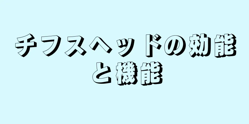 チフスヘッドの効能と機能