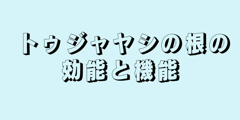 トゥジャヤシの根の効能と機能