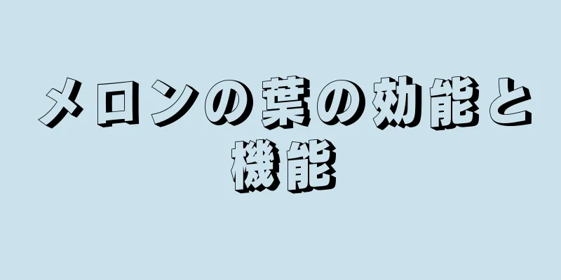 メロンの葉の効能と機能