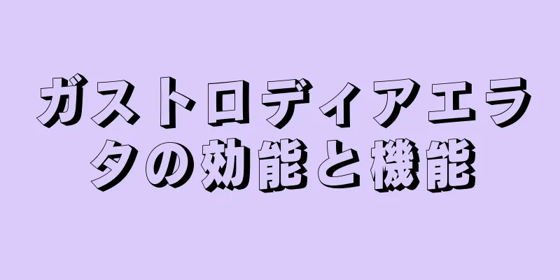 ガストロディアエラタの効能と機能
