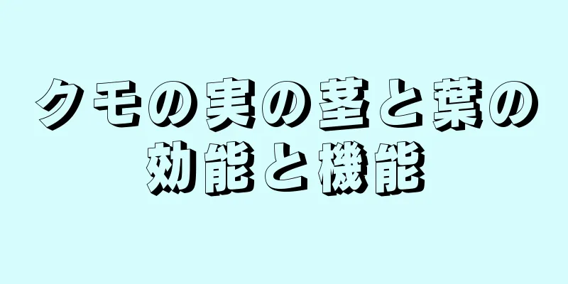 クモの実の茎と葉の効能と機能