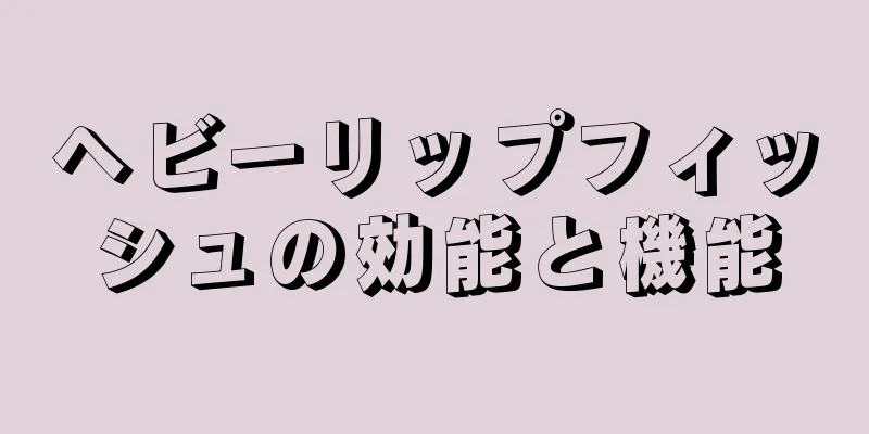 ヘビーリップフィッシュの効能と機能