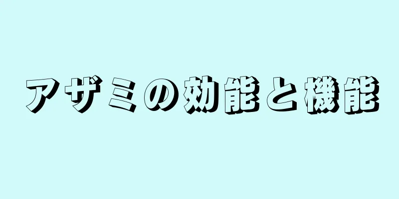 アザミの効能と機能