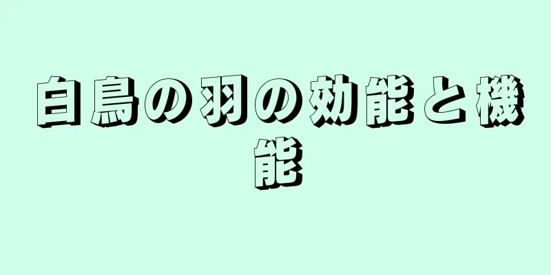 白鳥の羽の効能と機能
