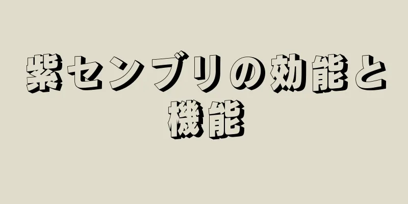 紫センブリの効能と機能