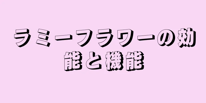 ラミーフラワーの効能と機能