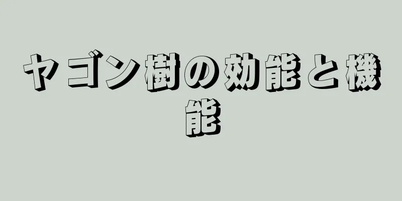 ヤゴン樹の効能と機能