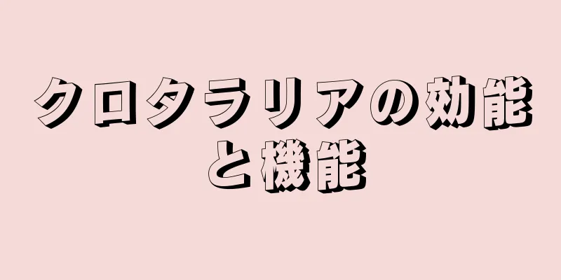 クロタラリアの効能と機能