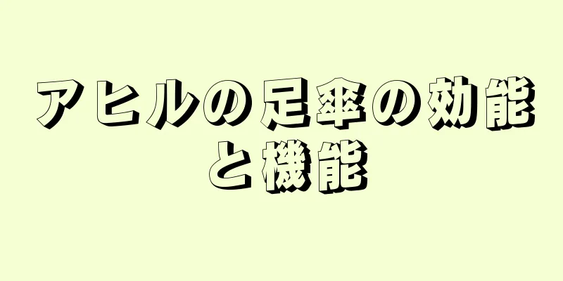 アヒルの足傘の効能と機能
