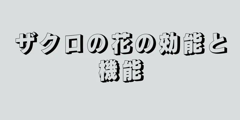 ザクロの花の効能と機能