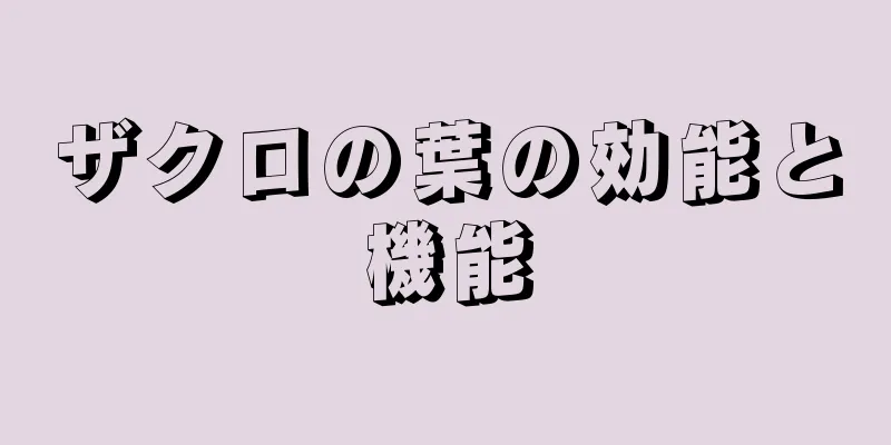 ザクロの葉の効能と機能