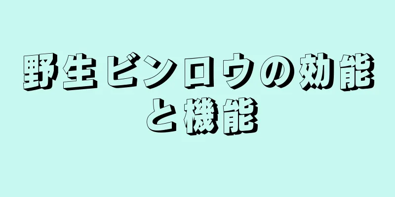 野生ビンロウの効能と機能