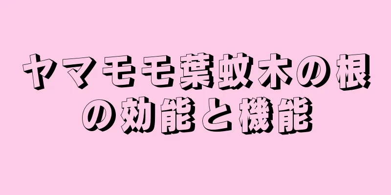 ヤマモモ葉蚊木の根の効能と機能