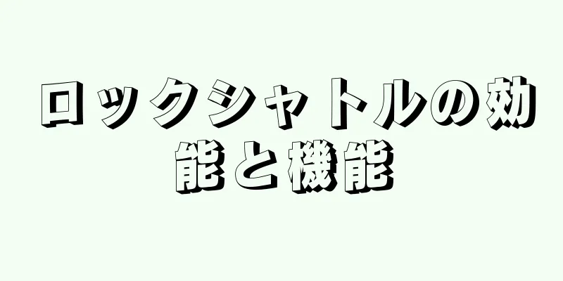 ロックシャトルの効能と機能