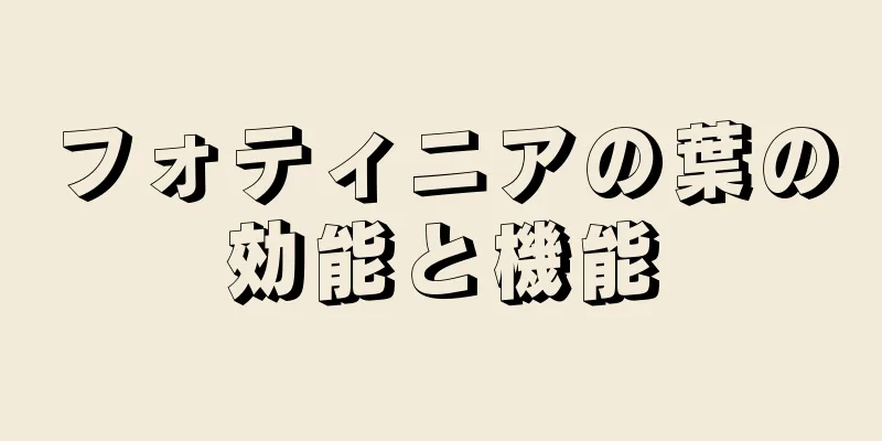 フォティニアの葉の効能と機能