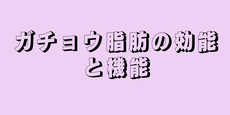 ガチョウ脂肪の効能と機能