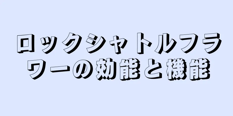 ロックシャトルフラワーの効能と機能