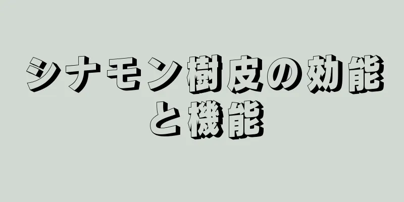 シナモン樹皮の効能と機能